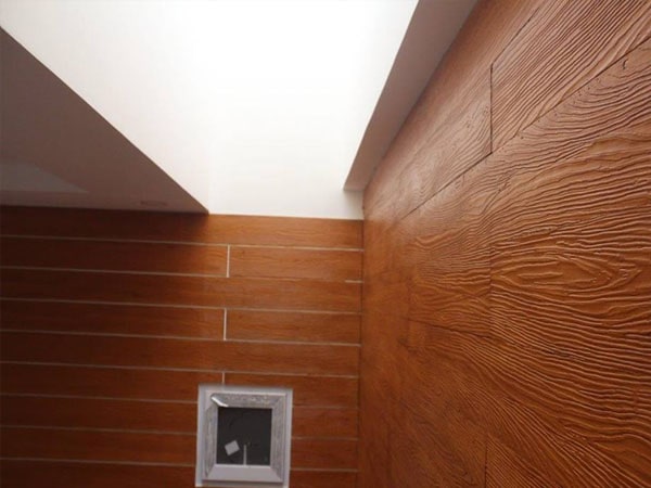 tấm xi măng giả gỗ ốp tường trong nhà