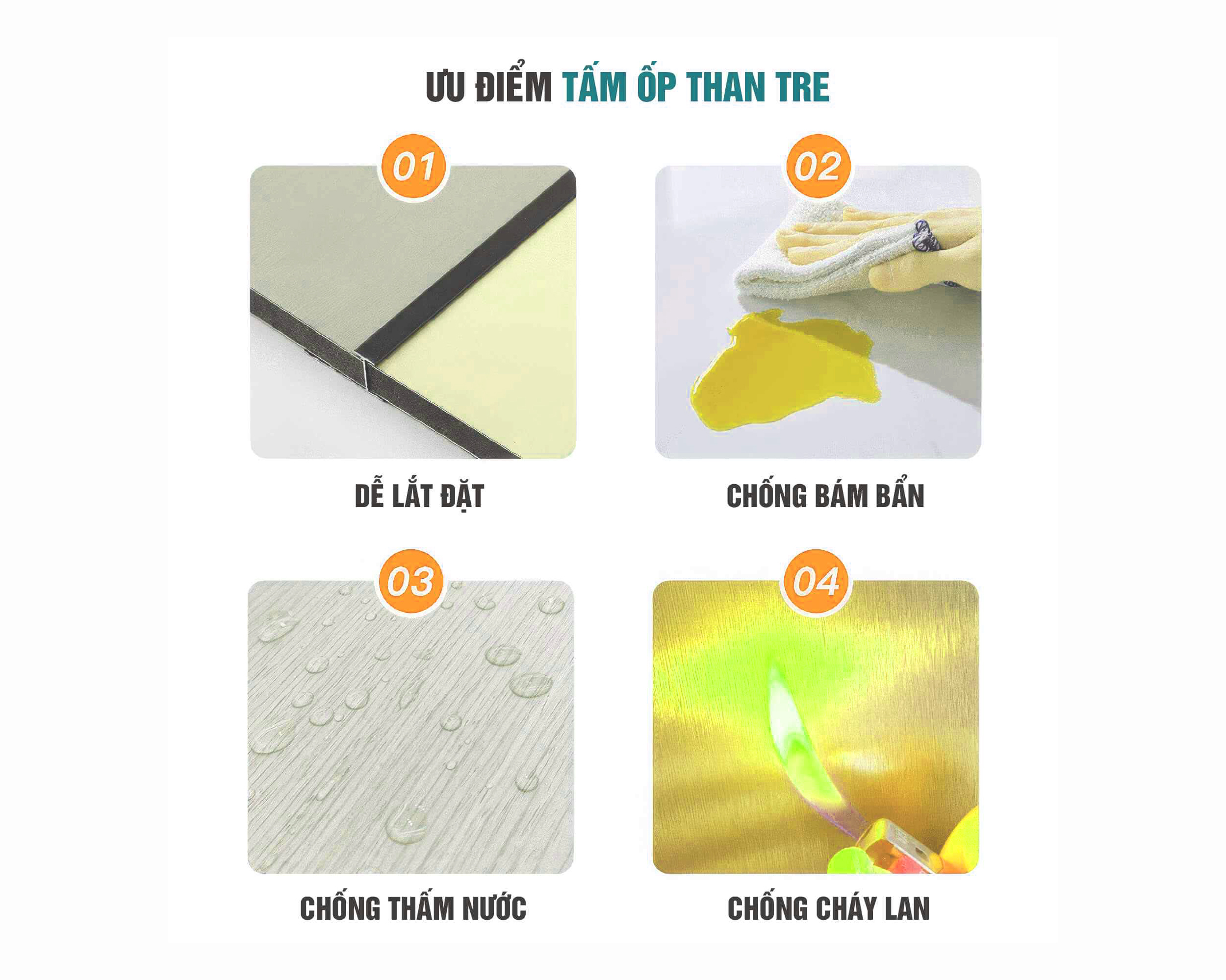 Ưu điểm của tấm ốp tường than tre mang lại